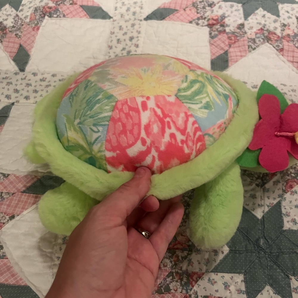 Pottery Barn Lily Pulitzer Stuffed Turtle